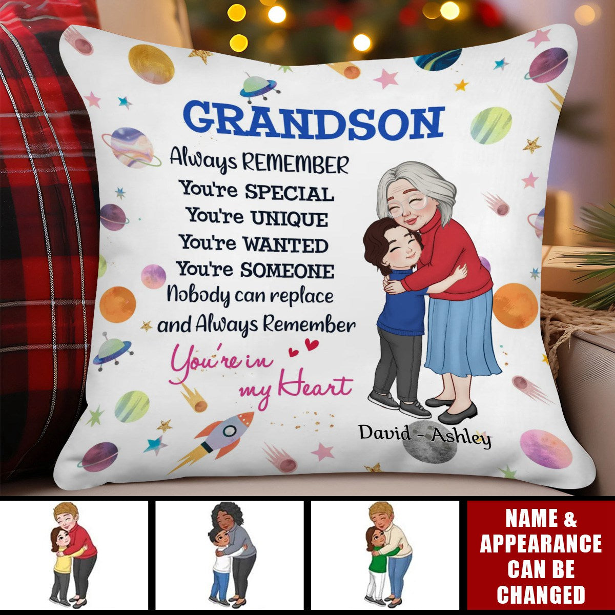 Personalized Gift For Granddaughter Grandson You Are Pillow