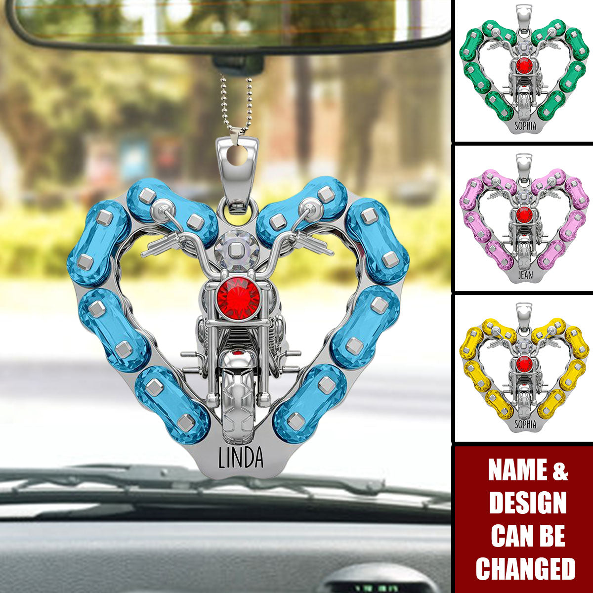 Biker Girl Ornament Personalized Gifts for Bikers