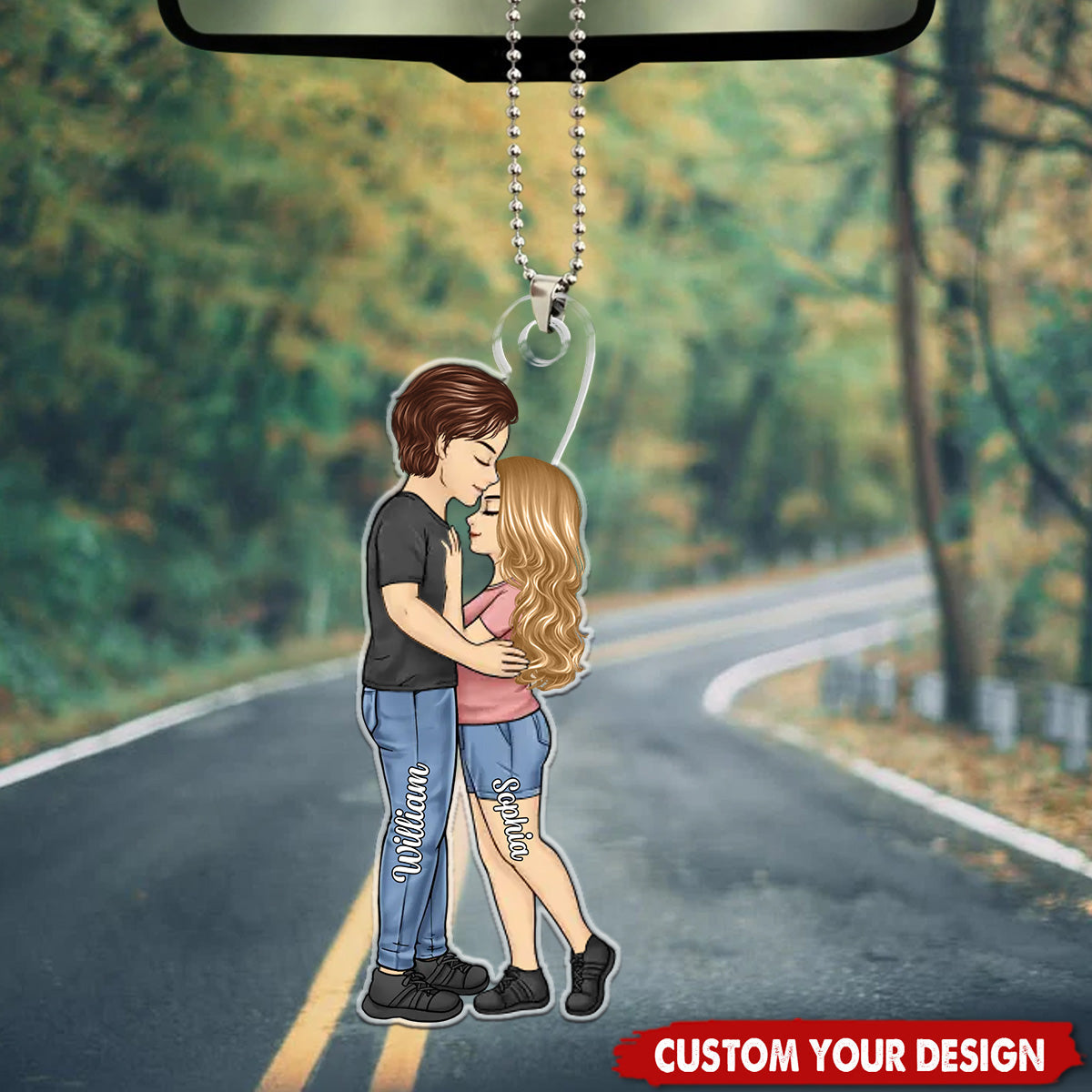 Love Is A Journey Best Traveled Together Personalized Acrylic Ornament