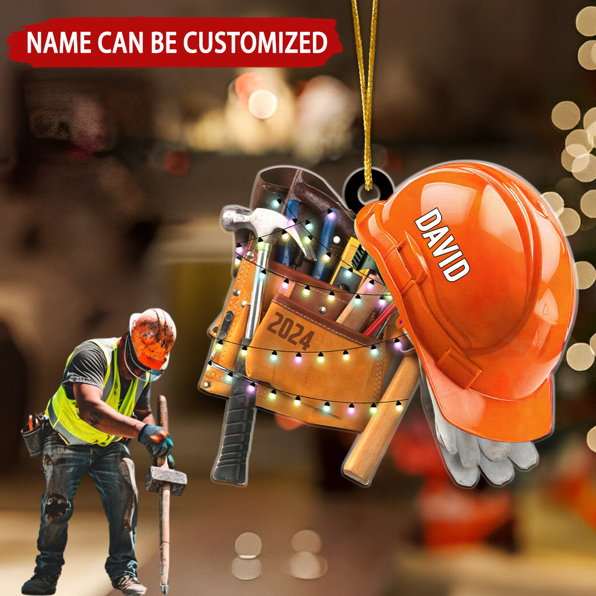 Ironwork Tool Set Personalized Christmas Ornament, Gift For Ironworker