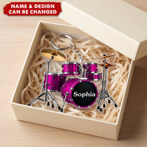 Born To Drum - Personalized Acrylic Keychain