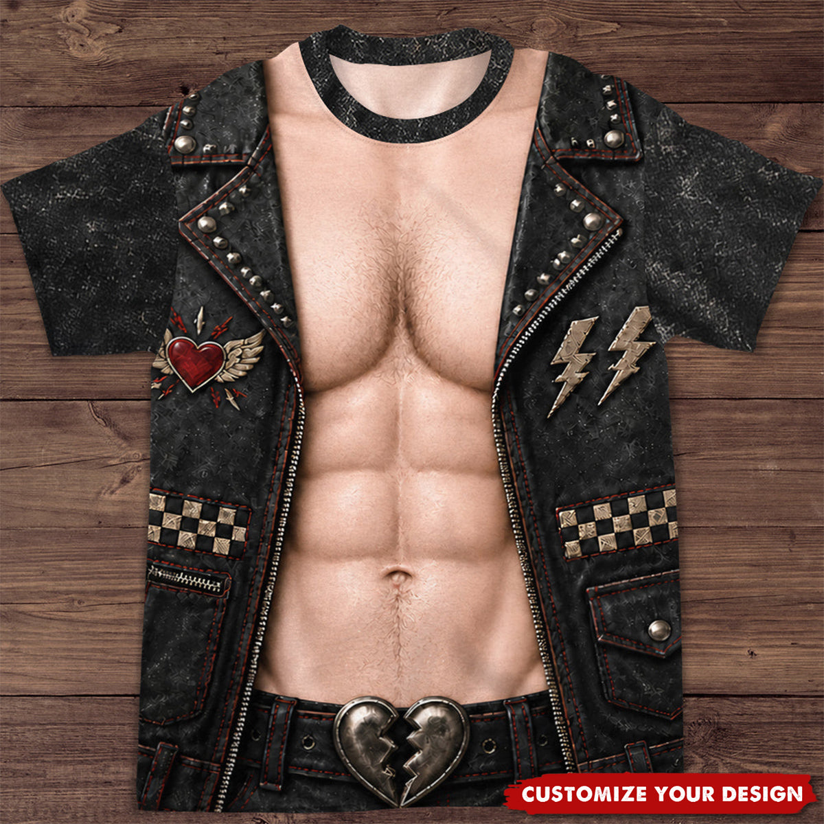 Rockstar Biker - Personalized All-over-print T-shirt
