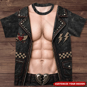 Rockstar Biker - Personalized All-over-print T-shirt