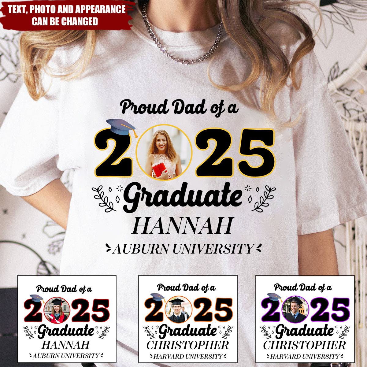 Proud Family Of A 2025 Graduate - Personalized Shirt - Graduation Family Shirt, Grduation Gift