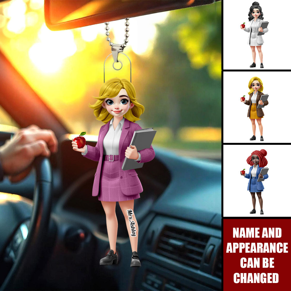 My Classroom You Belong Here - Personalized Acrylic Ornament, Car Hanger