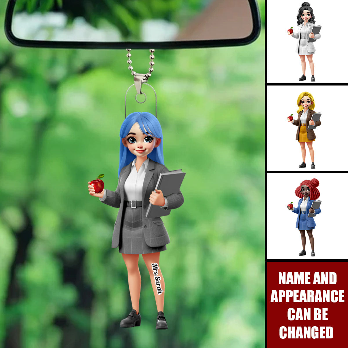 My Classroom You Belong Here - Personalized Acrylic Ornament, Car Hanger