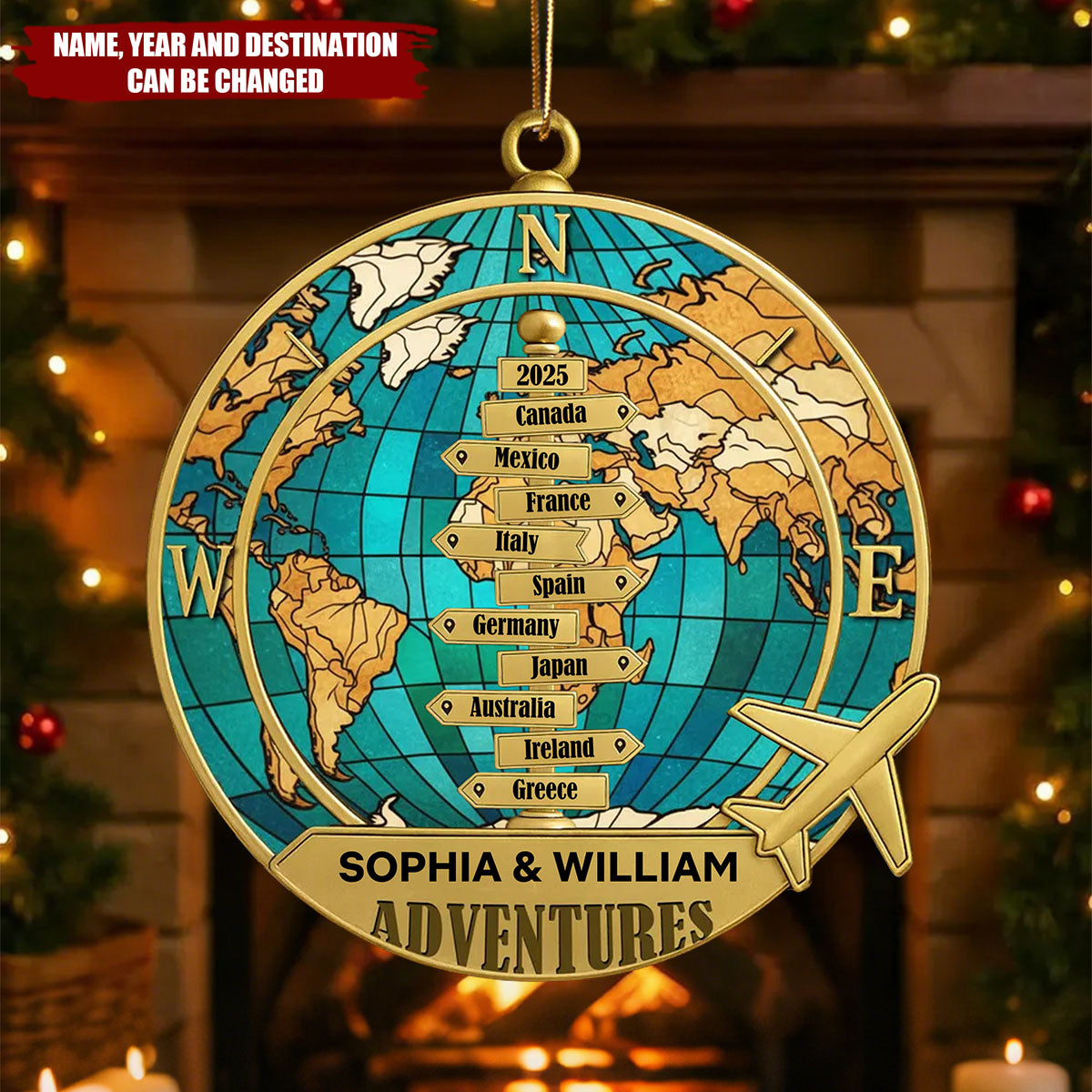 Destination Of All Year - Personalized Acrylic Ornament