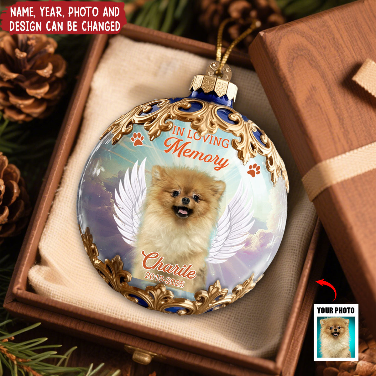 In Loving Memory - Personalized Christmas Acrylic Ornament