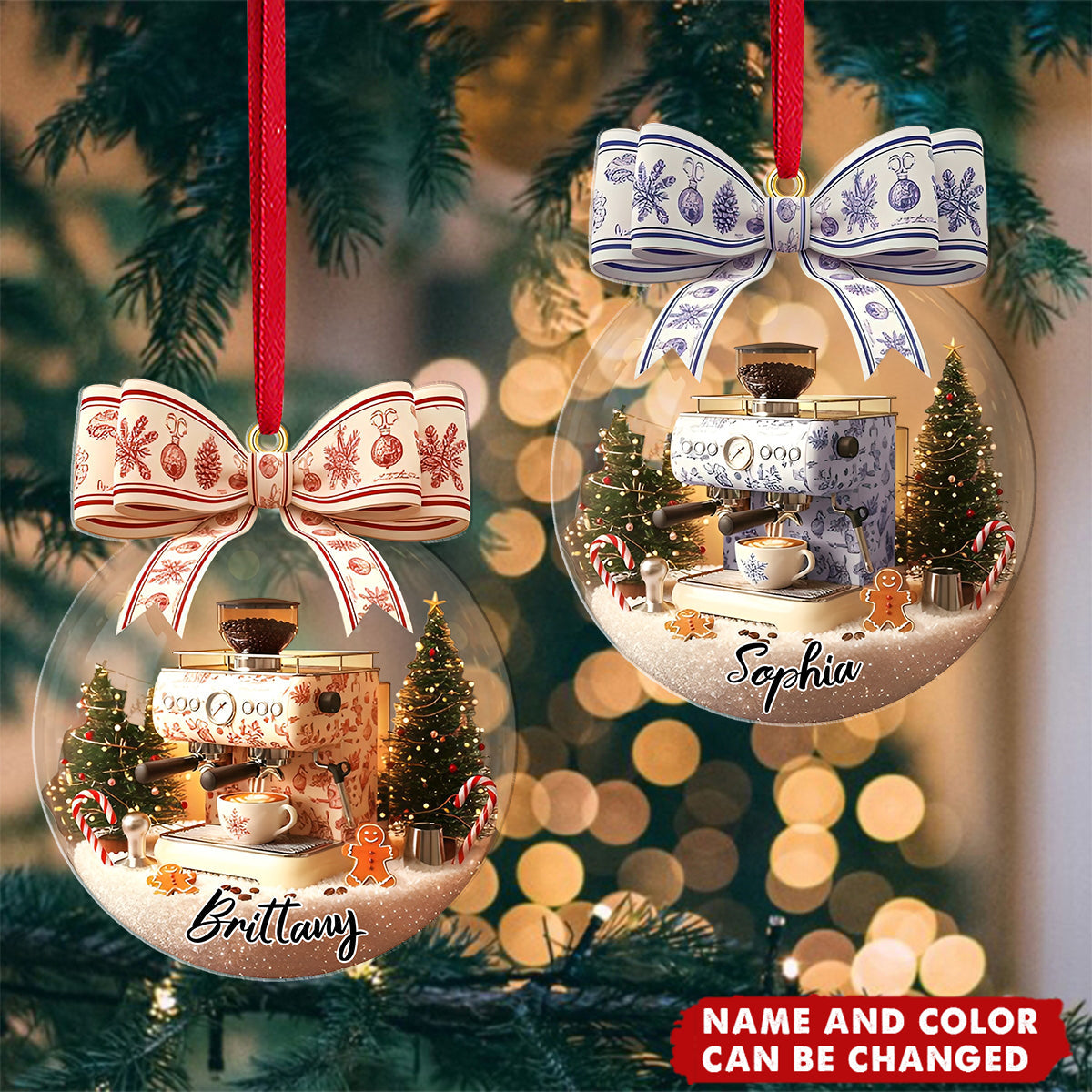 Coffee Lover - Personalized Christmas Acrylic Ornament
