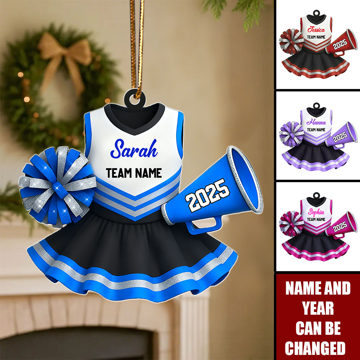 Cheerleading - Personalized Christmas Acrylic Ornament