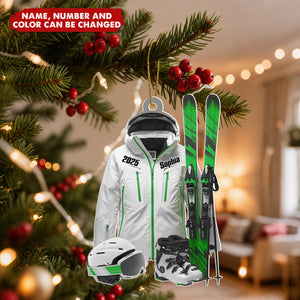Ski Gear - Personalized Christmas Acrylic Ornament