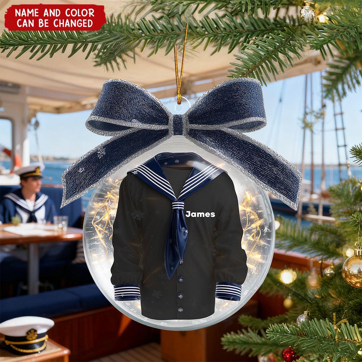 Sailor Uniform - Personalized Christmas Acrylic Ornament