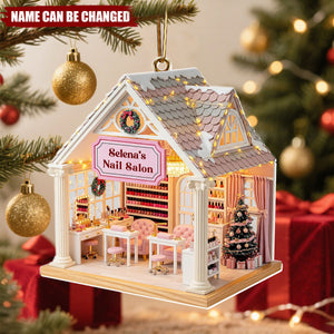 Nail Salon - Personalized Christmas Acrylic Ornament