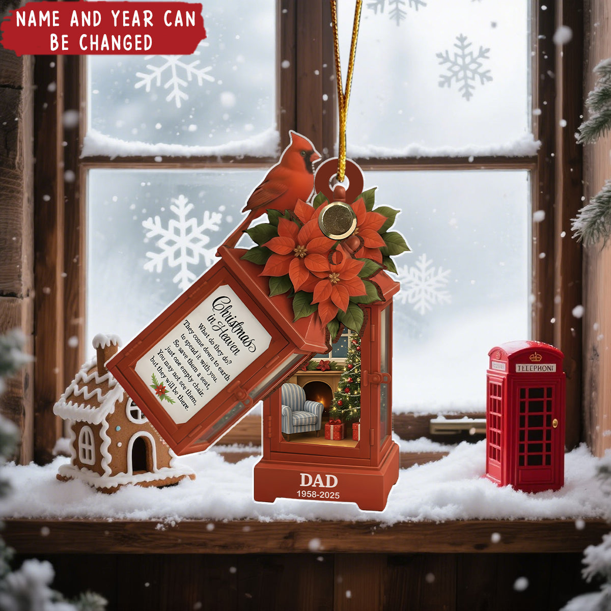 Christmas In Heaven - Personalized Christmas Acrylic Ornament