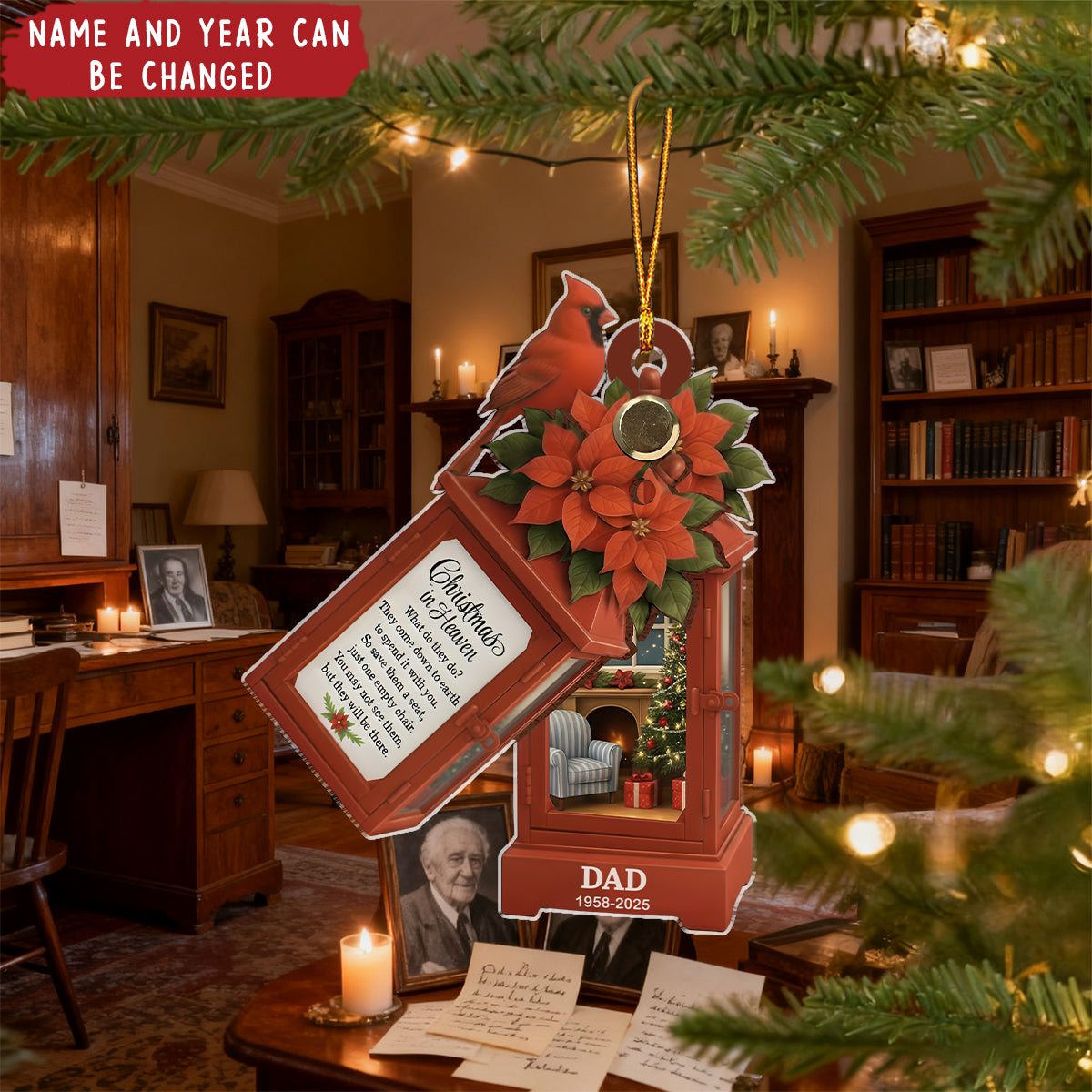 Christmas In Heaven - Personalized Christmas Acrylic Ornament