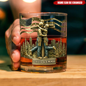 Lineman & Linewoman Legacy Glass - Personalized Lineman Whiskey Glass