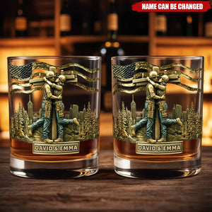 Lineman & Linewoman Legacy Glass - Personalized Lineman Whiskey Glass