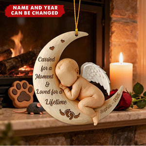 Baby Memorial - Personalized Christmas Acrylic Ornament, Miscarriage Gift, Baby Loss, Sympathy Gift