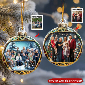 Custom Photo May Your Holidays Be Merry And Bright - Personalized Christmas Acrylic Ornament