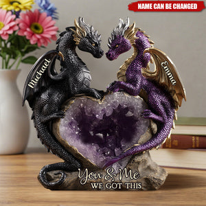 You & Me We Got This - Personalized Custom Shaped Acrylic Plaque