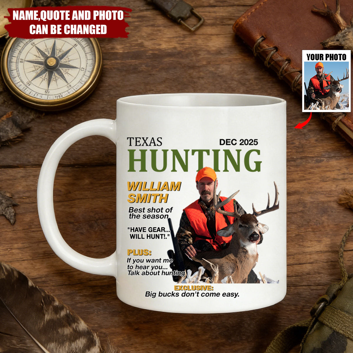 Wild At Heart - Personalized Ceramic Coffee Mug