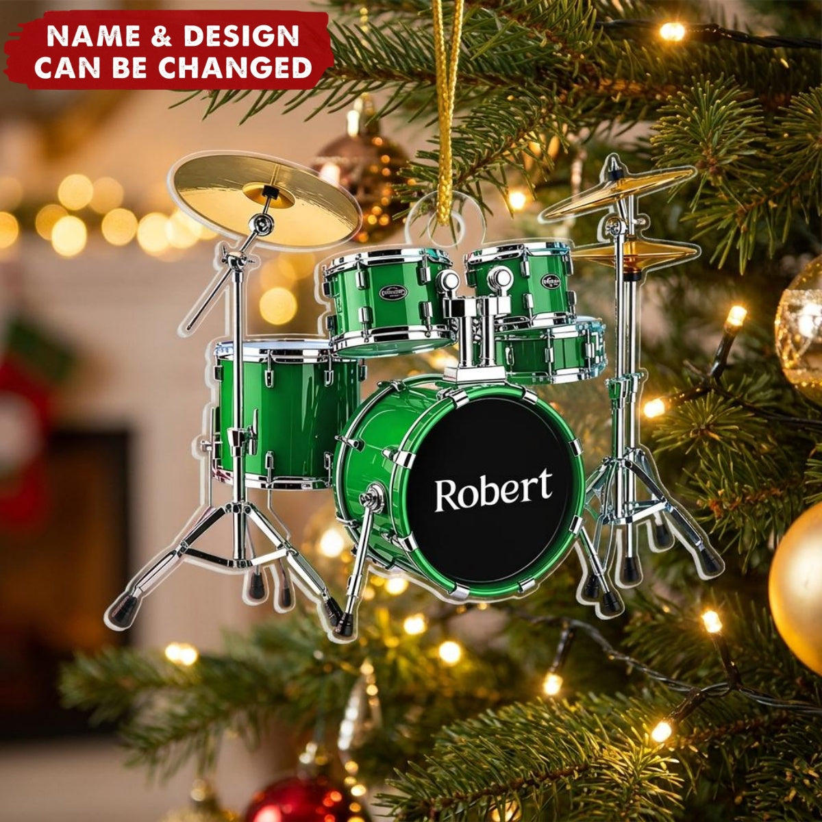 Born To Drum - Personalized Acrylic Custom Shape Ornament