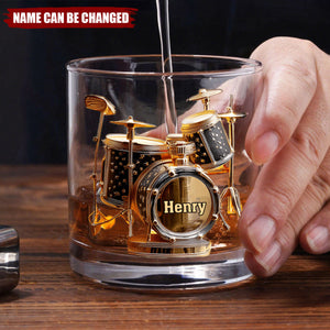 Awsome Drumer - Personalized Drummer Whiskey Glass