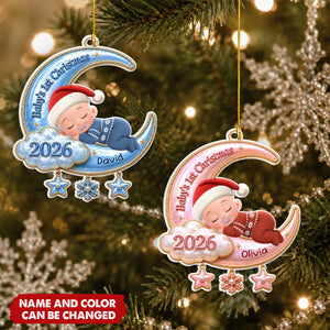 Our Little Christmas Miracle - Personalized White Acrylic Ornament