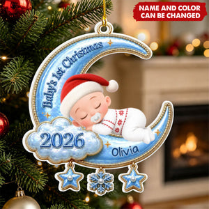 Our Little Christmas Miracle - Personalized White Acrylic Ornament