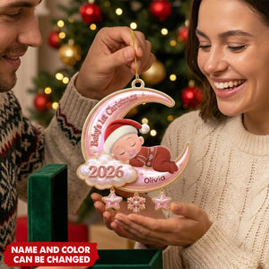Our Little Christmas Miracle - Personalized White Acrylic Ornament
