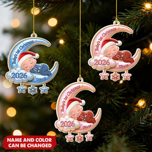 Our Little Christmas Miracle - Personalized White Acrylic Ornament