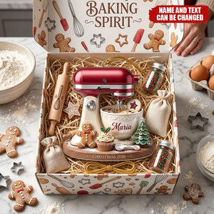 Personalized Stand Mixer Christmas Ornament - Custom Name Baker Keepsake Gift for Kitchen Lovers