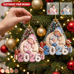Angel Sleeping - Personalized Acrylic Ornament