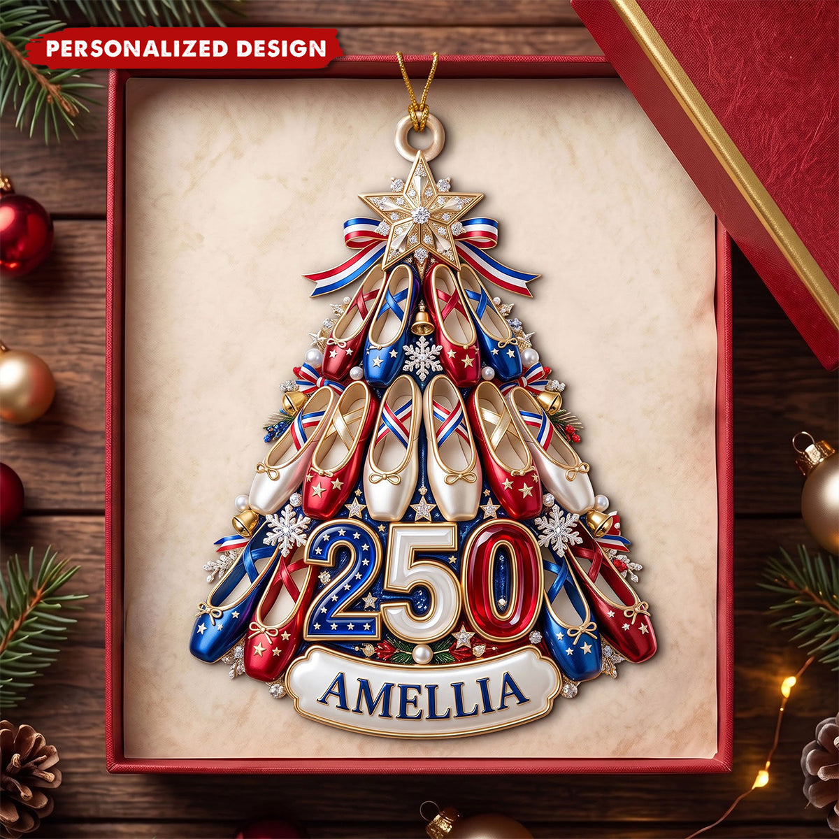 American Ballet 250th Anniversary Christmas Ornament – Personalized Gift