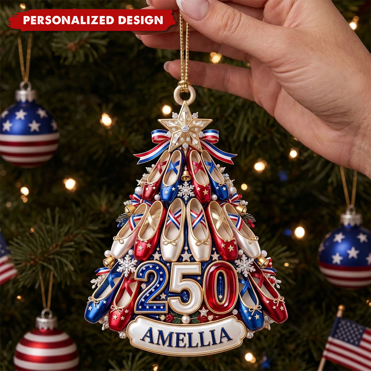 American Ballet 250th Anniversary Christmas Ornament – Personalized Gift