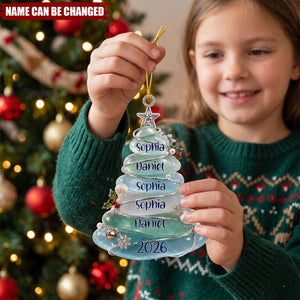Our Family Tree - Personalized White Acrylic Ornament