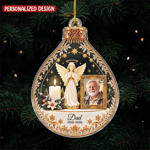 Custom Photo Acrylic Ornament - Personalized Christmas Memorial Sympathy Gifts