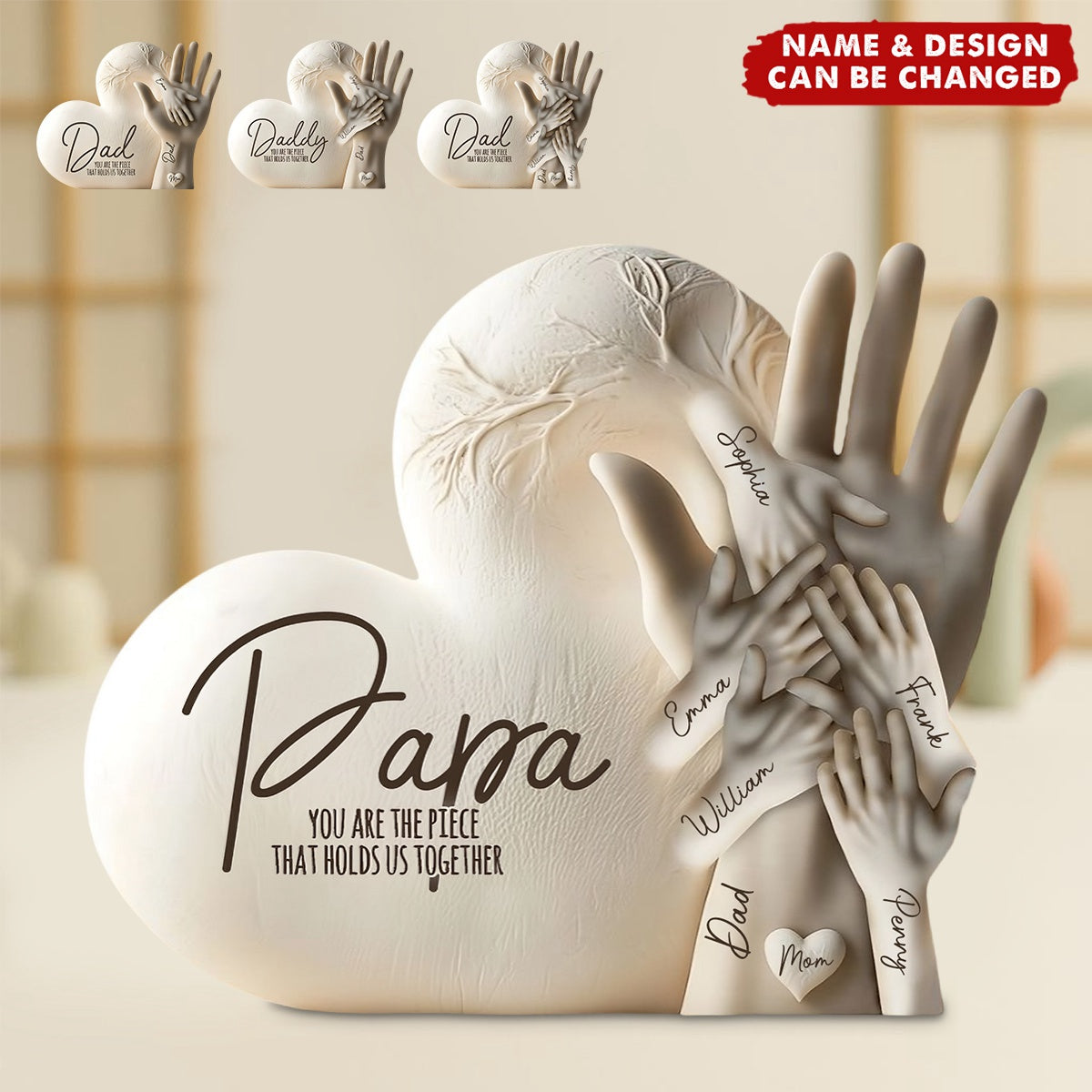 Dad You Are The Piece That Holds Us Together - Personalized Acrylic Plaque