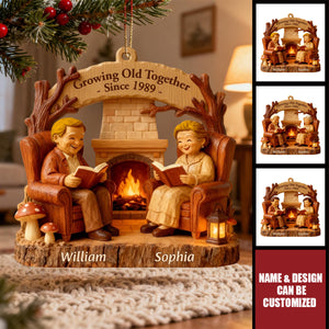 Growing Old Together - Personalized 1-Layer Acrylic Ornament