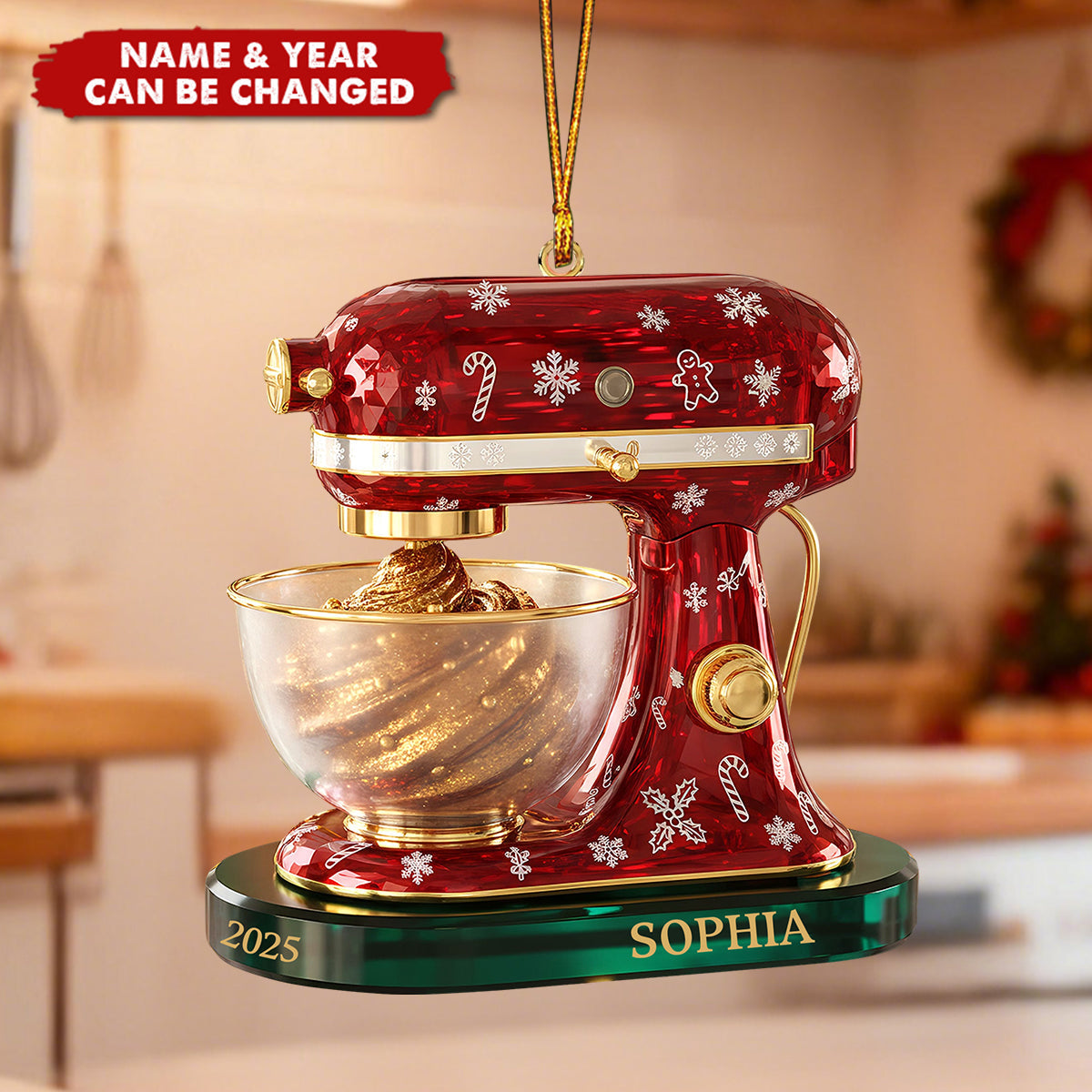 Baking Mixer Ornament - Personalized Gifts For Baking Lovers