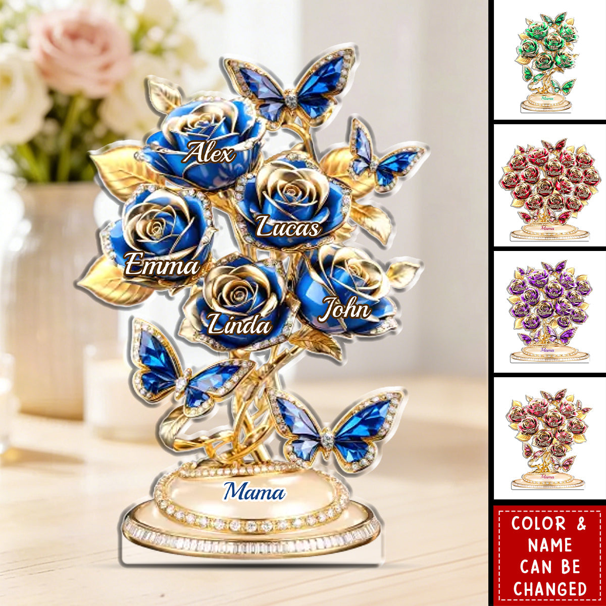 Custom Acrylic Plaque - Personalized Mother's Day Gifts For Mom, Grandma - Love Rooted In Motherhood