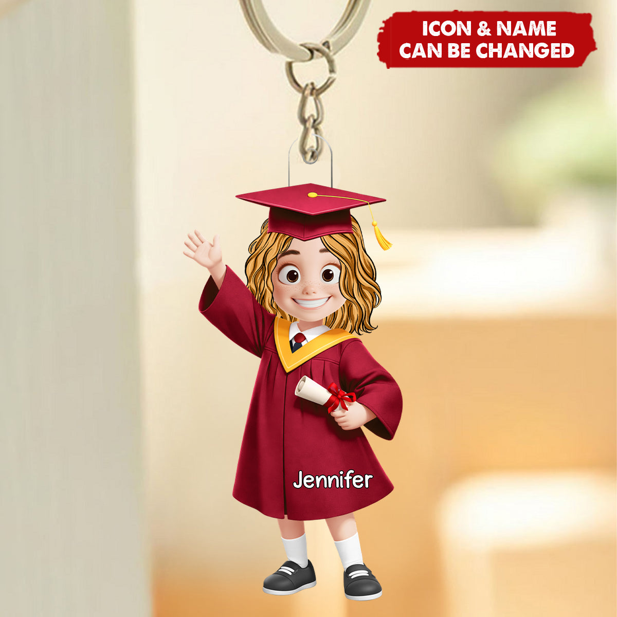 Kindergarten Preschool Graduation - Personalized Graduation Acrylic Keychain