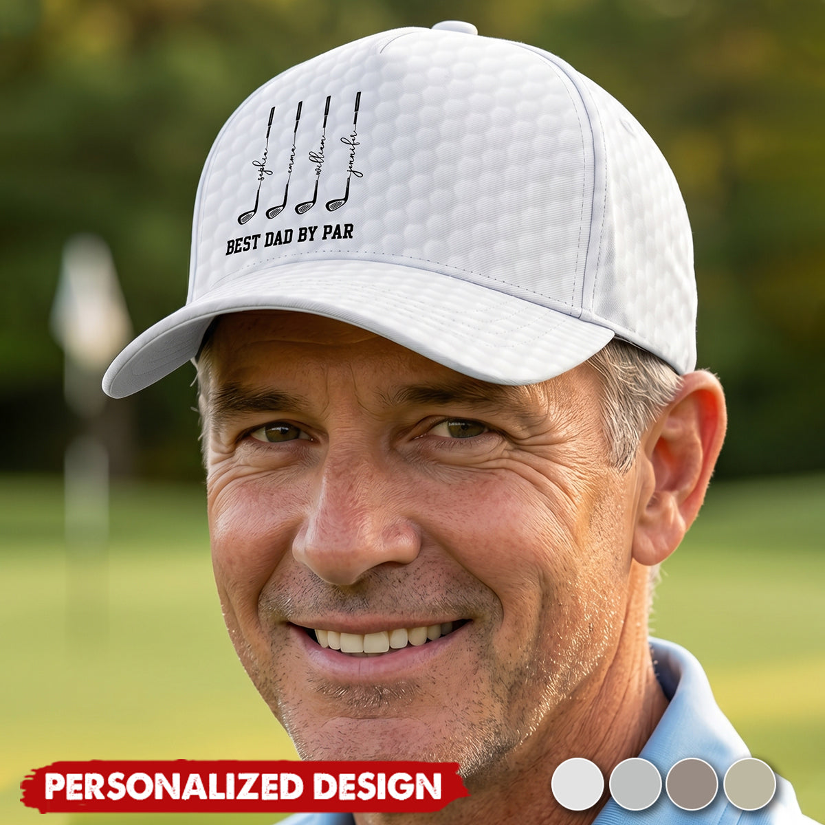 Best Dad By Par, Best Grandpa By Par - Personalized Cap