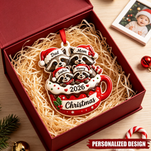 Personalized Family  Christmas Ornament 2026, Custom Dad Mom Kids Names