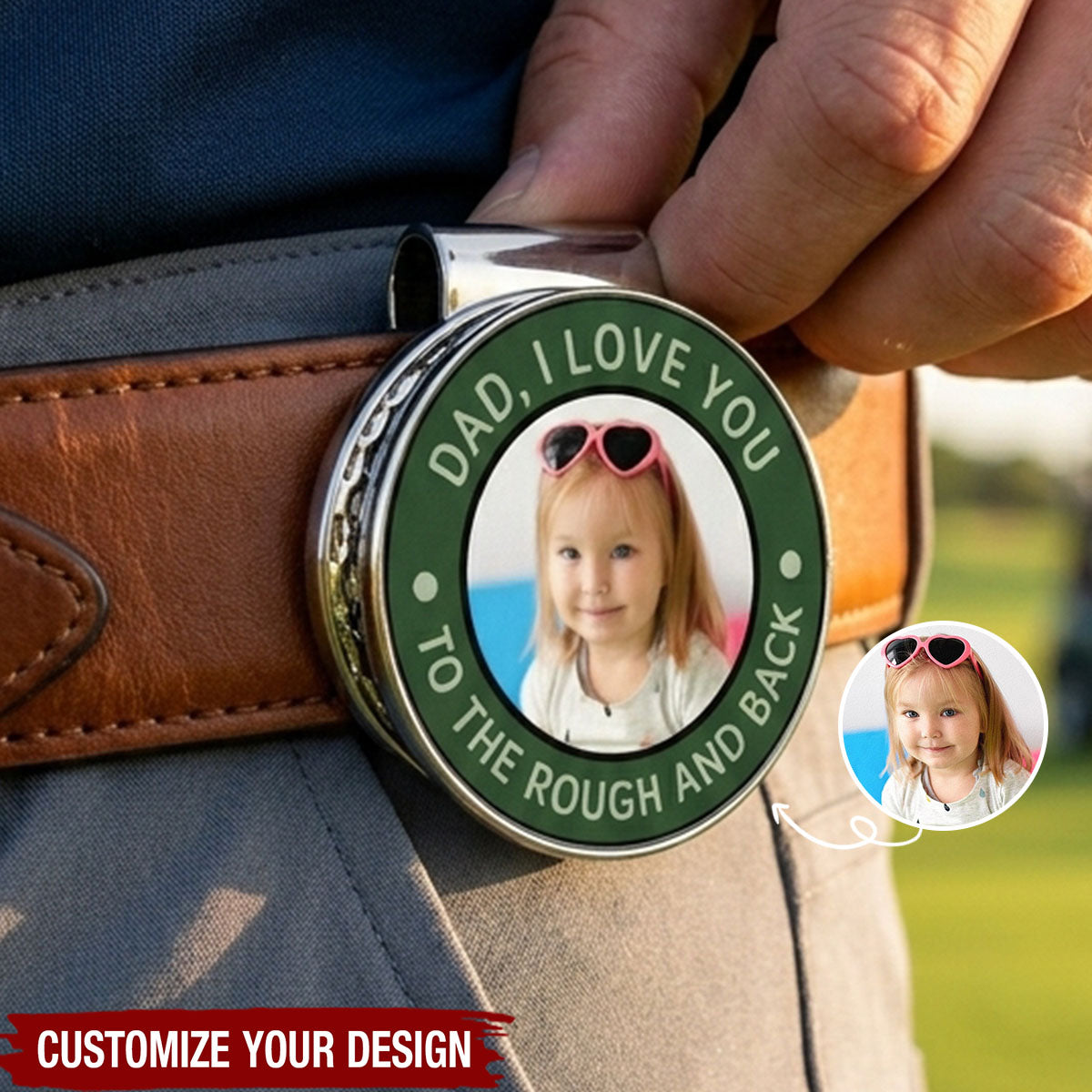 Best Dad By Par - Personalized Golf Ball MarkerBest Dad By Par - Personalized Golf Ball Marker