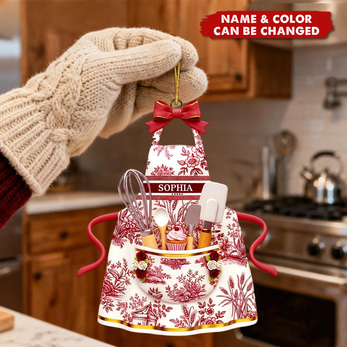 Baking Apron Ornament - Personalized Gifts For Cooking Lovers 