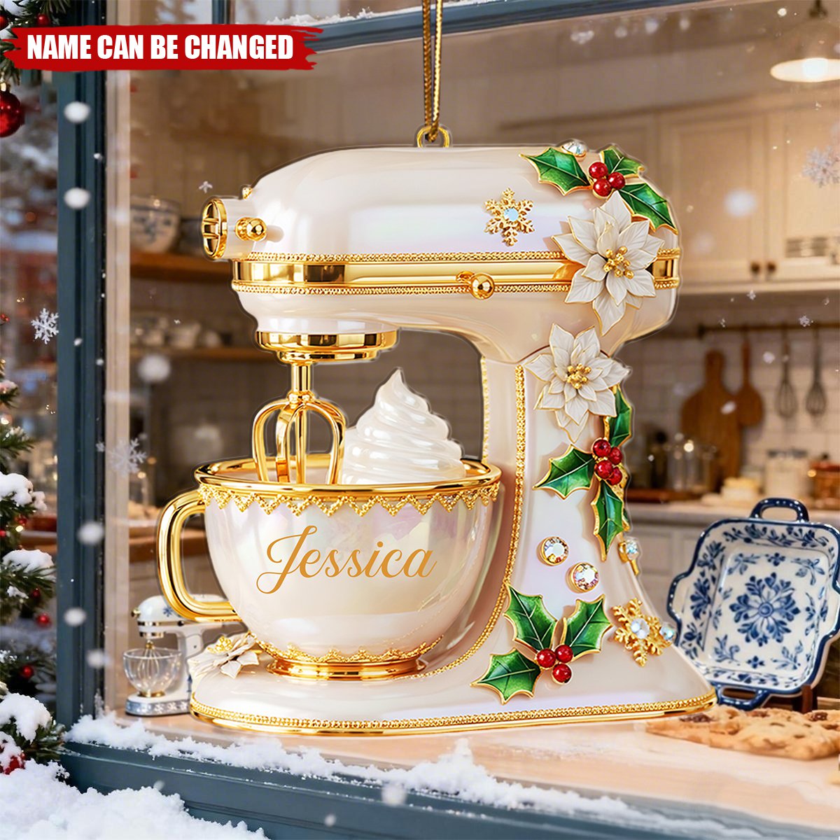 Personalized Gifts For Christmas, Baking Mixer Shape Acrylic Ornament