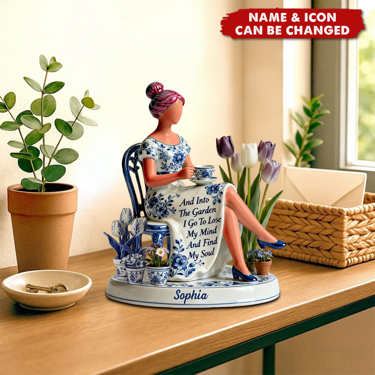 Into The Gardening I Go - Personalized Gardening Shaped Acrylic Plaque