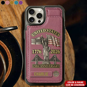 250th Anniversary - Personalized Wallet Phone Case