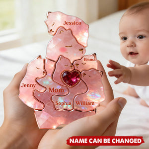 Mom Warmest Hug Acrylic Plaque, Personalized Gifts For Mom